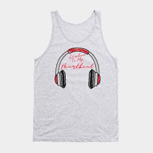 Listen to my Heartbeat [Earphone] Tank Top